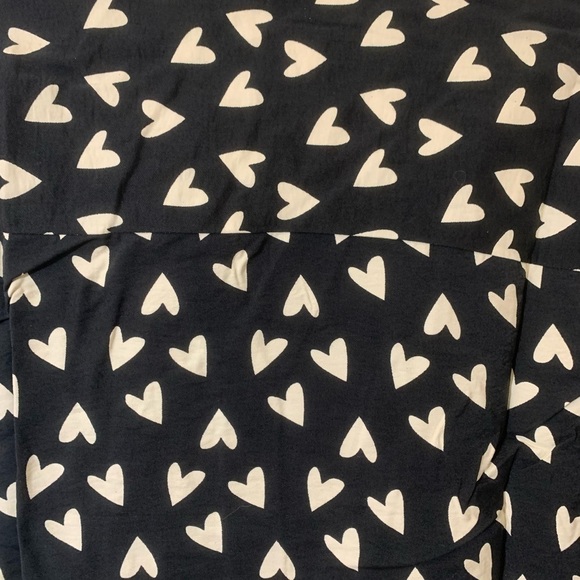 NWT EDITED meike black and white heart pattern blouse size eu 34 us size small - Picture 7 of 10